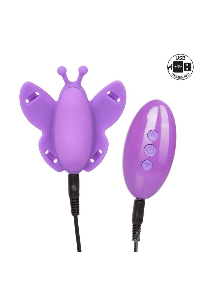 Venus Butterfly Silicone Remote Venus USB Rechargeable Waterproof Purple