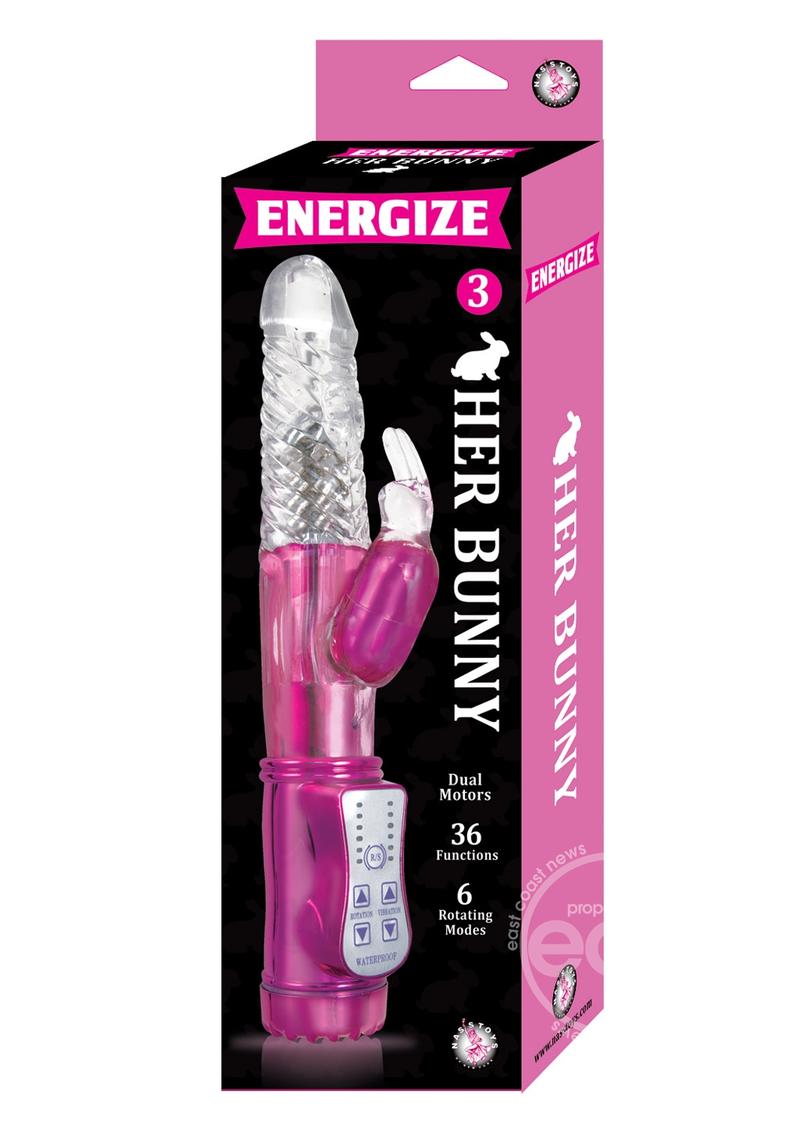 Energize Her Bunny 3 Dual Motor Rabbit Vibrator - Pink