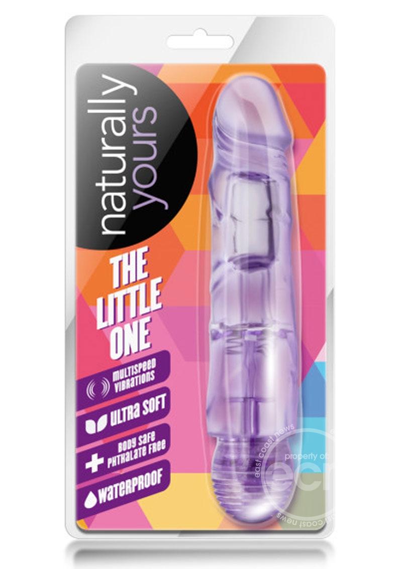 Naturally Yours The Little One Vibrating Dildo 6.7in - Purple