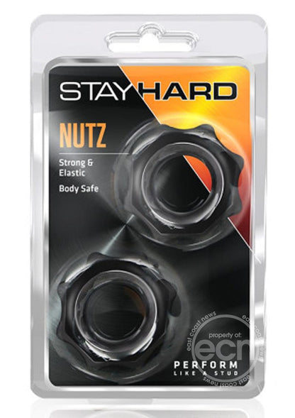 Stay Hard Nutz Cock Ring- Black