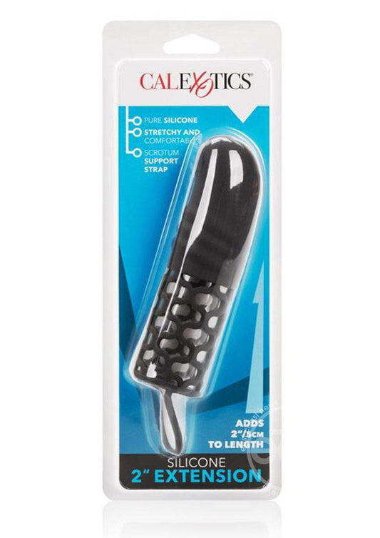 Silicone Penis Extender 2in- Black