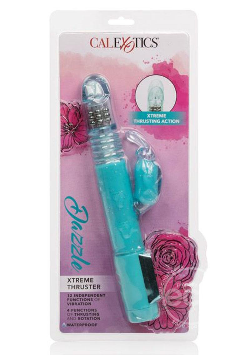 Dazzle Xtreme Thruster Beaded Rabbit Vibrator Waterproof Blue