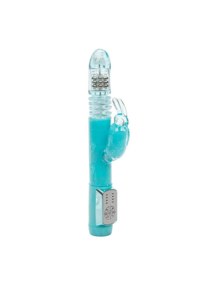 Dazzle Xtreme Thruster Beaded Rabbit Vibrator Waterproof Blue