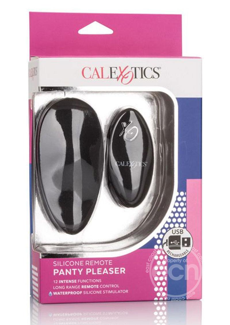 Silicone Remote Panty Pleaser Rechargeable Panty Vibe - Black