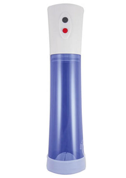 Commander Electric Rechargeable Penis Pump - Blue