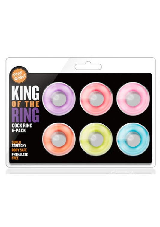 Play with Me King of the Ring Cock Ring - Assorted Colors