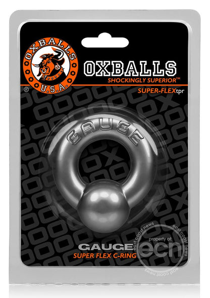 Oxballs Gauge Super Flex Cock Ring - Silver