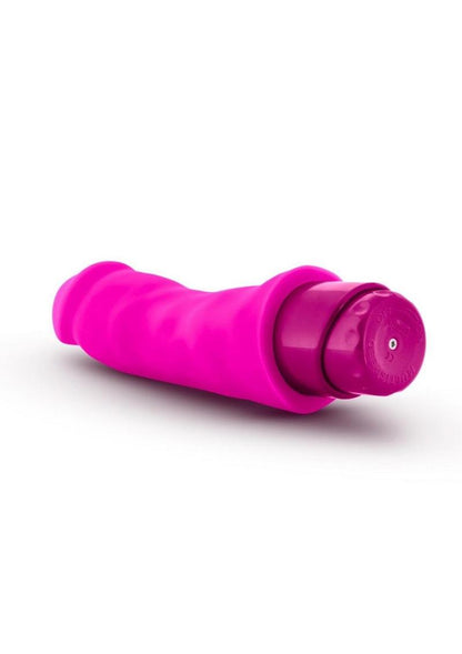 Luxe Marco Vibrating Silicone Dildo 7.75in - Pink