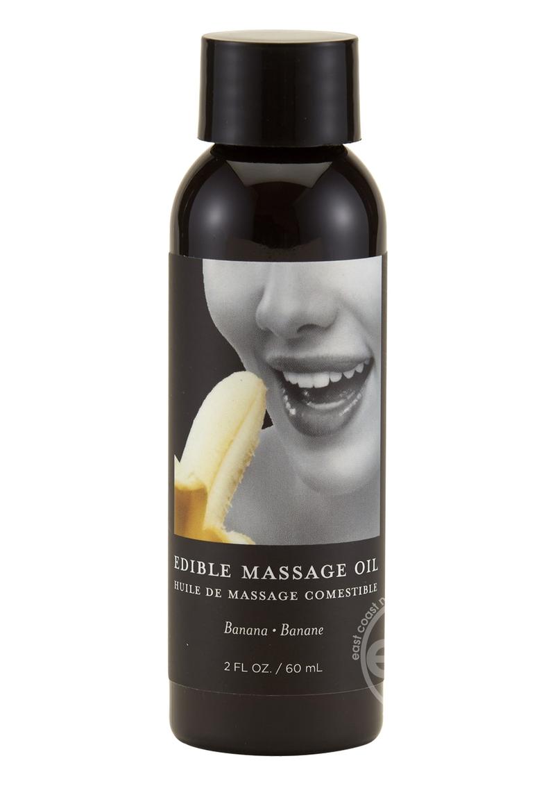 Earthly Body Hemp Seed Edible Massage Oil Banana 2oz