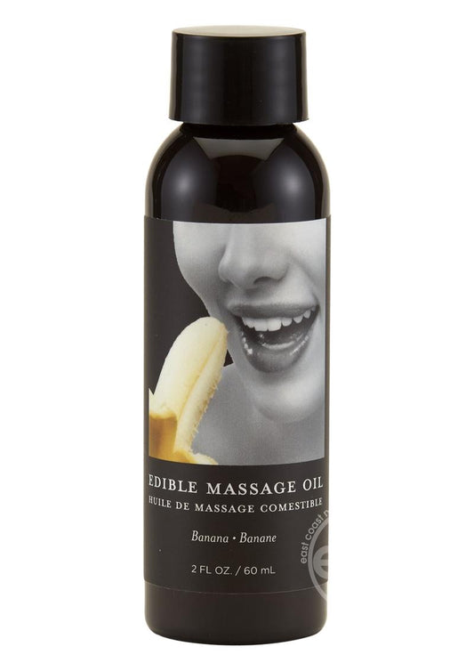 Earthly Body Hemp Seed Edible Massage Oil Banana 2oz