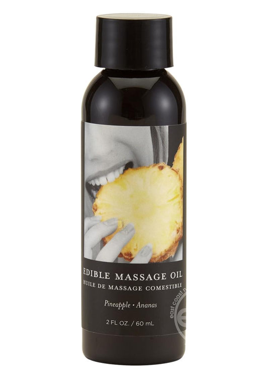 Earthly Body Hemp Seed Edible Massage Oil Pineapple 2oz