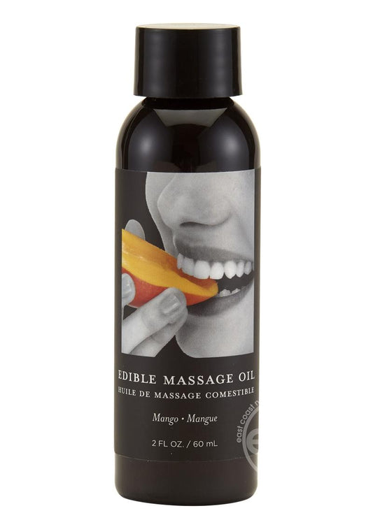 Earthly Body Hemp Seed Edible Massage Oil Mango 2oz