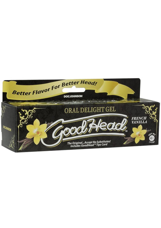 GoodHead Oral Delight Gel Flavored French Vanilla 4oz