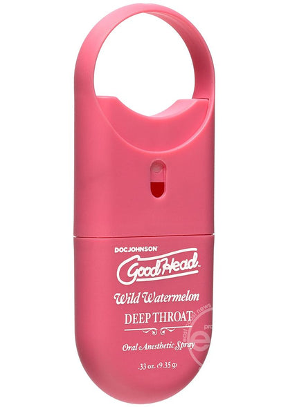 GoodHead Deep Throat To-Go Oral Anesthetic Spray Wild Watermelon .33oz