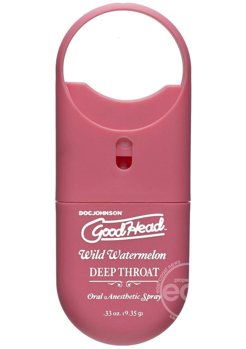 GoodHead Deep Throat To-Go Oral Anesthetic Spray Wild Watermelon .33oz