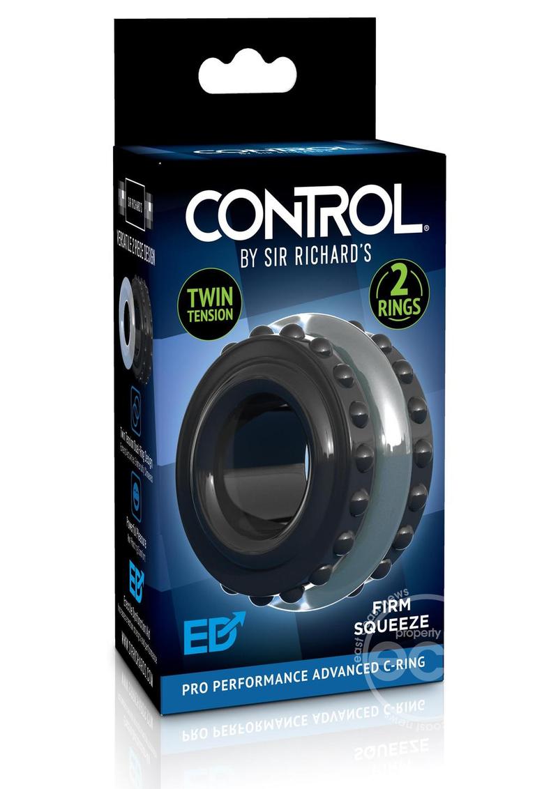 Sir Richard's Control Pro Performance Advanced Cock Ring - Black/Grey