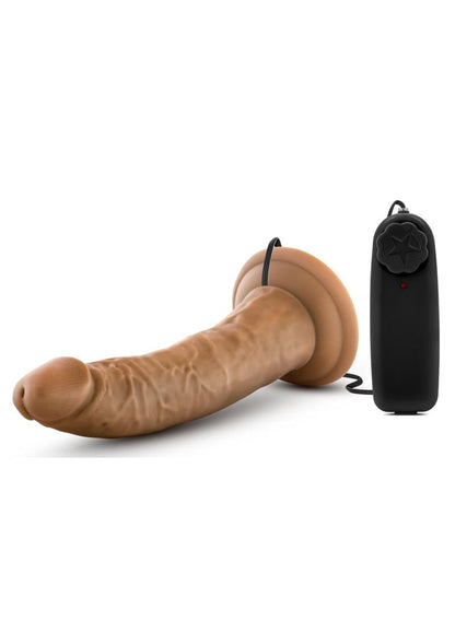 Dr. Skin Dr. Dave Vibrating Dildo with Suction Cup 7in - Caramel