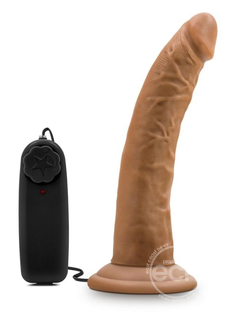 Dr. Skin Dr. Dave Vibrating Dildo with Suction Cup 7in - Caramel