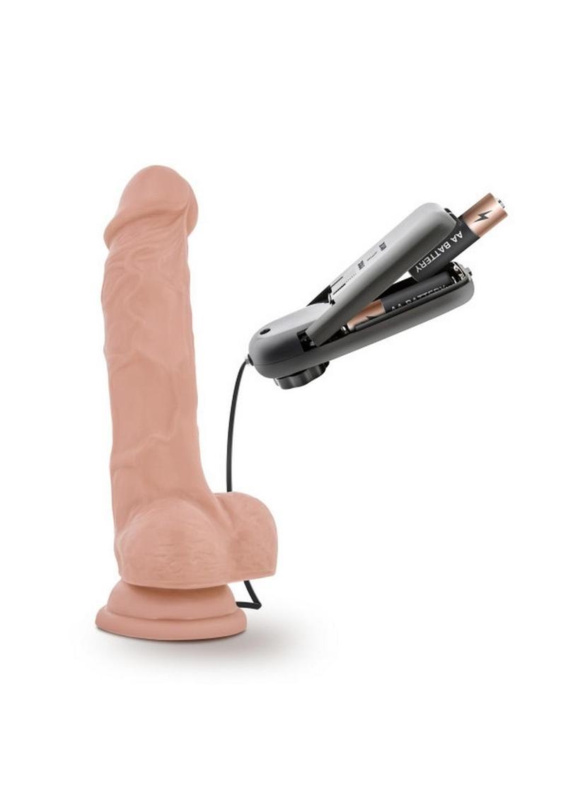 Dr. Skin Dr. Tim Vibrating Dildo with Remote Control 7.5in - Vanilla