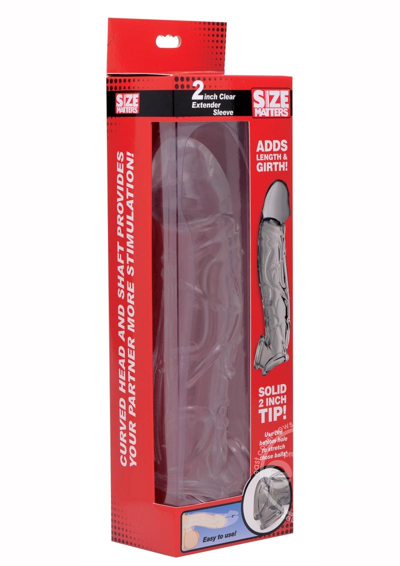 Size Matters Penis Extender Sleeve 2in - Clear