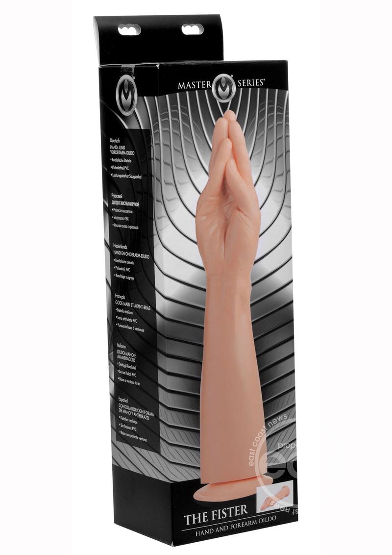 Master Series The Fister Hand and Forearm 15in Dildo - Vanilla