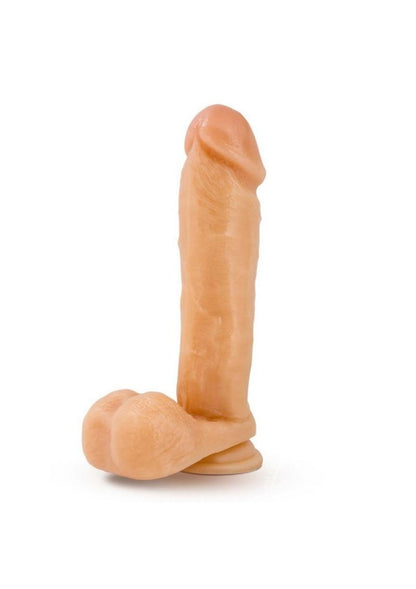 Hung Rider Mitch Dildo with Balls 8in - Vanilla