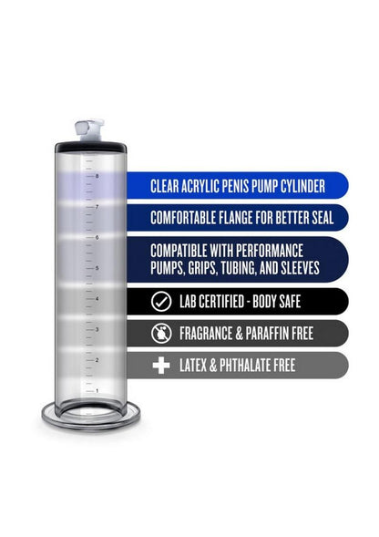 Performance Penis Pump Cylinder 9 x 1.75in - Clear