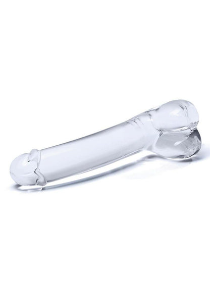 Glas Realistic Curved Glass G Spot Dildo 7in - Clear