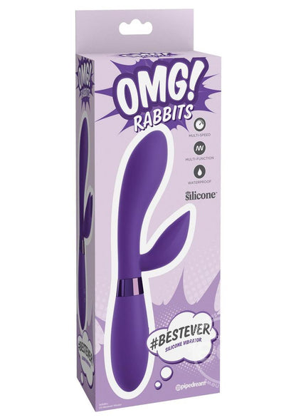 OMG! Rabbits #Bestever Silicone Vibrator - Purple