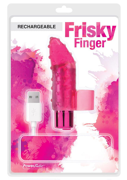 PowerBullet Frisky Finger Rechargeable Finger Massager - Pink