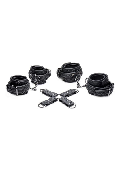 Master Series Concede Wrist and Ankle Restraint Set - Black