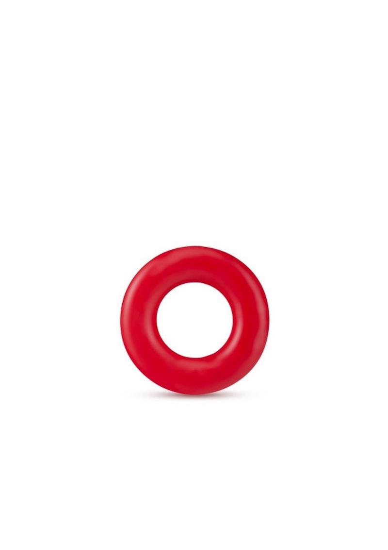 Stay Hard Donut Cock Rings (2 Pack) - Red