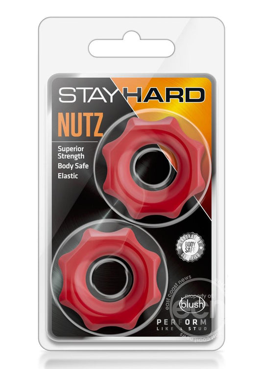 Stay Hard Nutz Cock Ring - Red