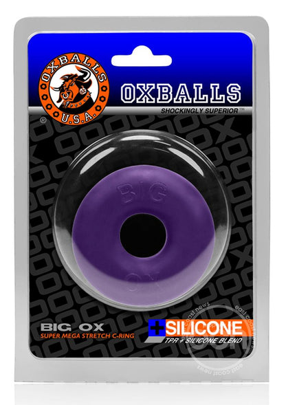 Oxballs Big Ox Super Mega Stretch Silicone Cock Ring - Purple