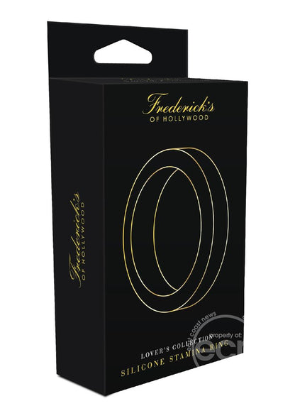 Frederick's Of Hollywood Silicone Stamina Cock Ring Shower Proof - Black