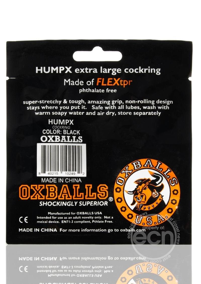 Oxballs HumpX Silicone Cock Ring - Black