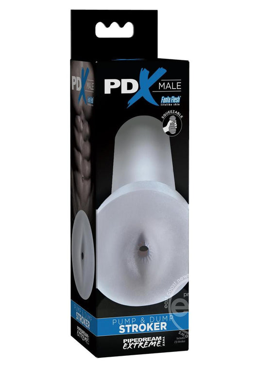 PDX Male Pump & Dump Anal Stroker Clear