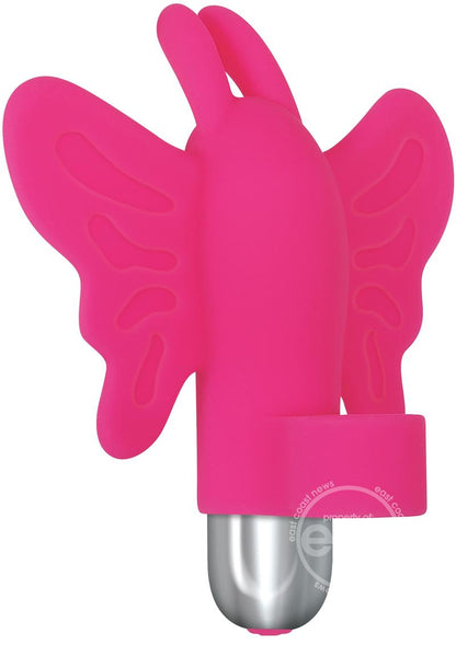 My Butterfly Rechargeable Silicone Finger Vibrator - Pink