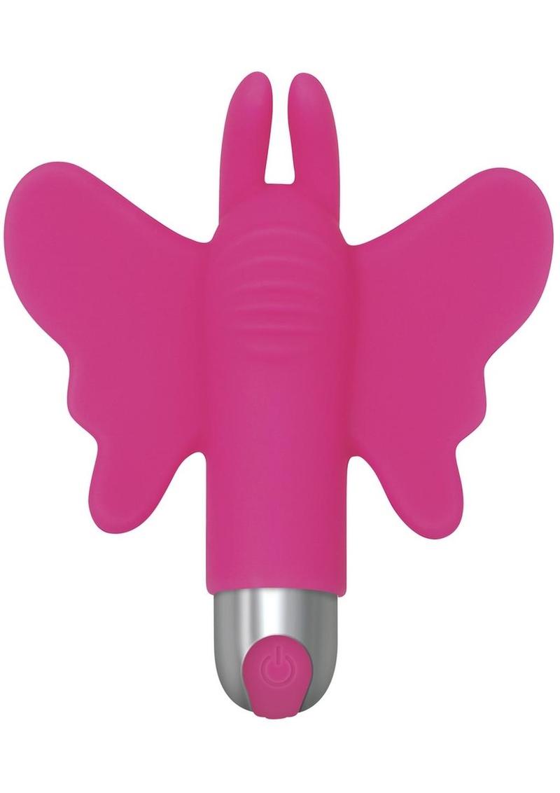 My Butterfly Rechargeable Silicone Finger Vibrator - Pink