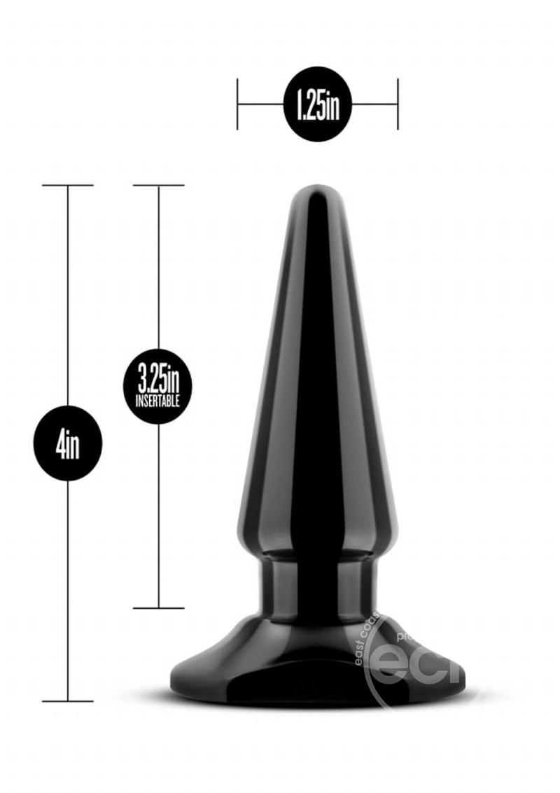 Anal Adventures Easy Butt Plug - Black