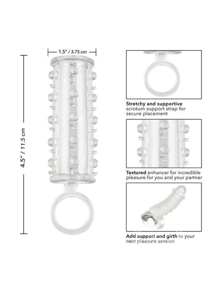 Sensation Enhancer Penis Sleeve With Scrotum Support Clear My Store 7639