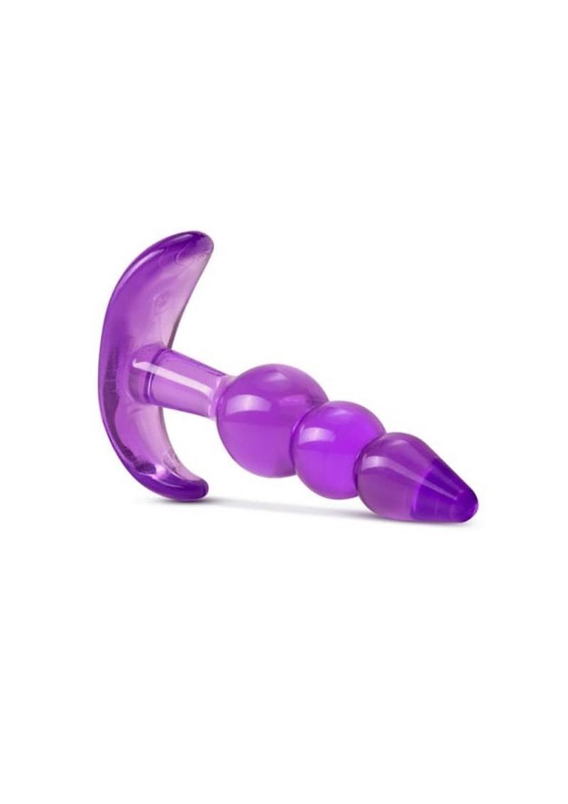 B Yours Triple Bead Butt Plug - Purple