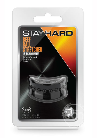 Stay Hard Beef Ball Stretcher - Black