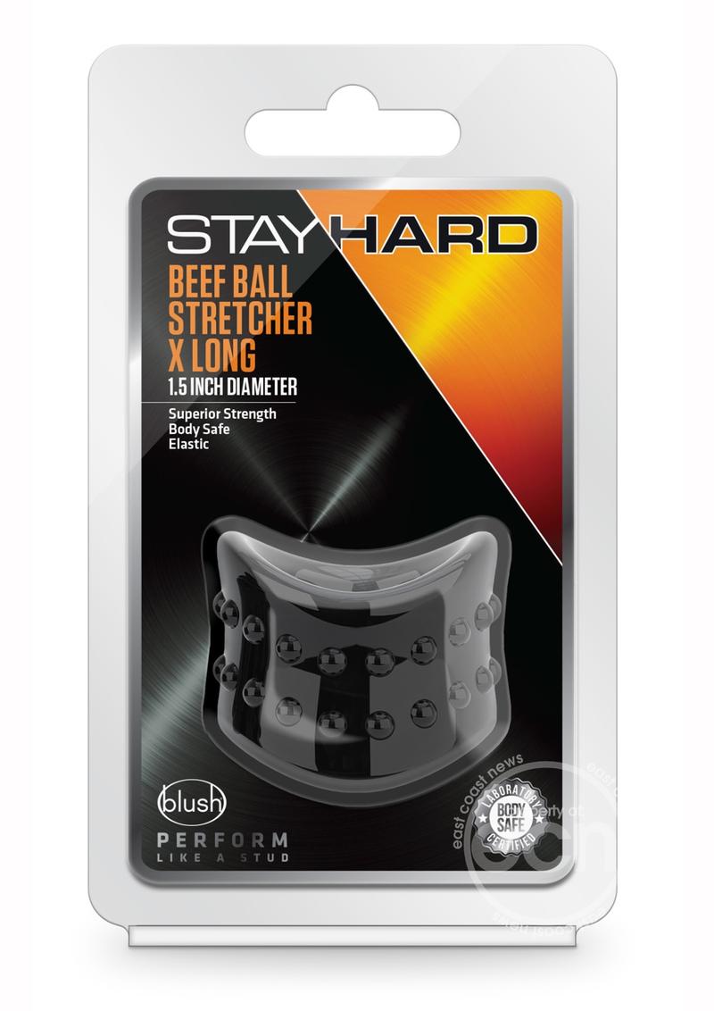 Stay Hard Beef Ball Stretcher X Long - Black