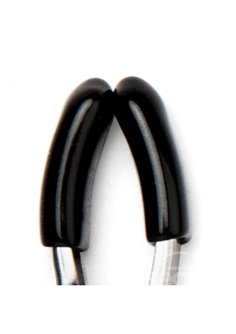 Lux Fetish Adjustable Nipple & Clitoral Clamps - Black