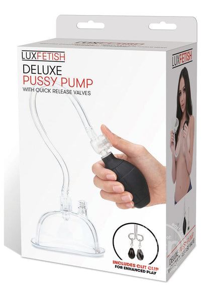 Lux Fetish Deluxe Pussy Pump - Clear