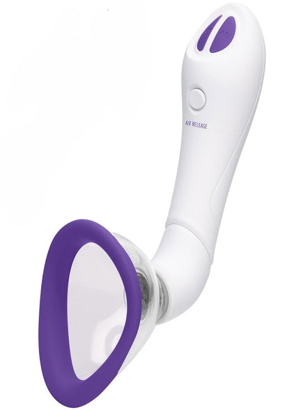 Bloom Intimate Silicone Rechargeable Body Pump - Purple/White