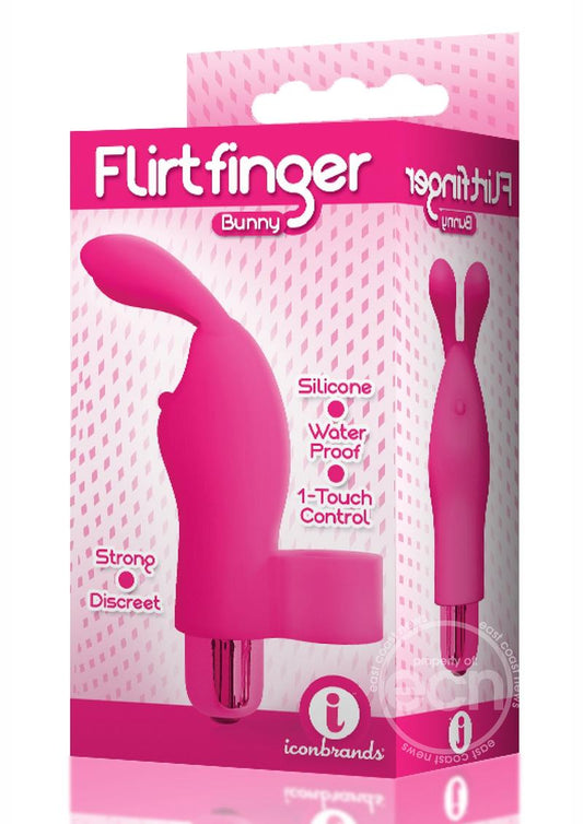 The 9's - Flirt finger Silicone Bunny - Pink