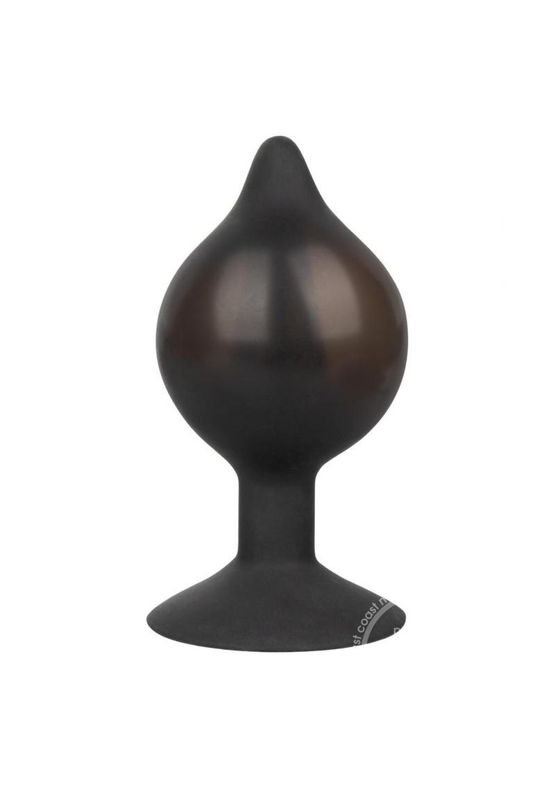 Medium Silicone Inflatable Plug - Black