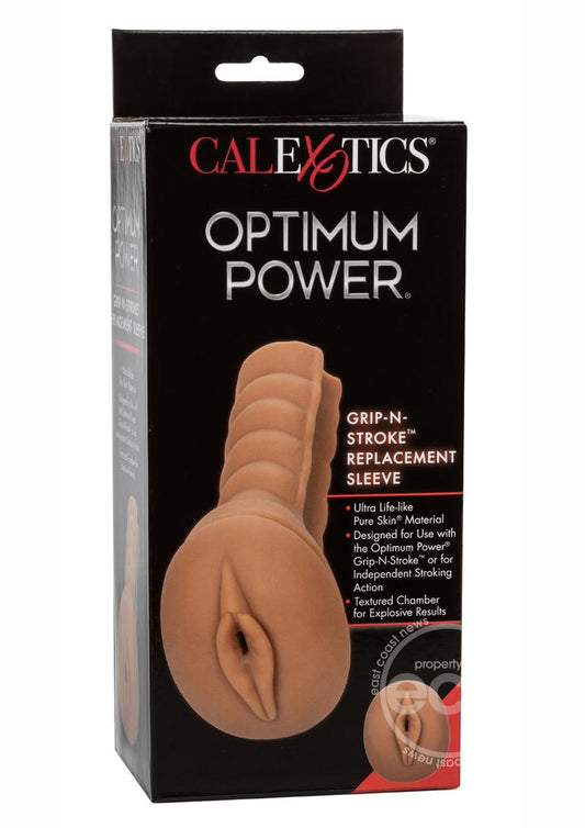 Optimum Power Grip-N-Stroke Replacement Sleeve - Caramel